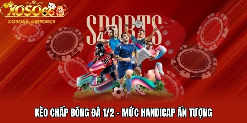 Kèo chấp bóng đá 1/2 - mức Handicap ấn tượng